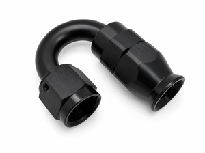 -6AN BRAIDED PTFE 180 DEGREE FITTING (BLACK)