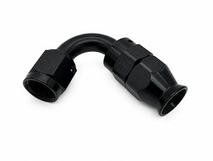 -6AN BRAIDED PTFE 120 DEGREE FITTING (BLACK)