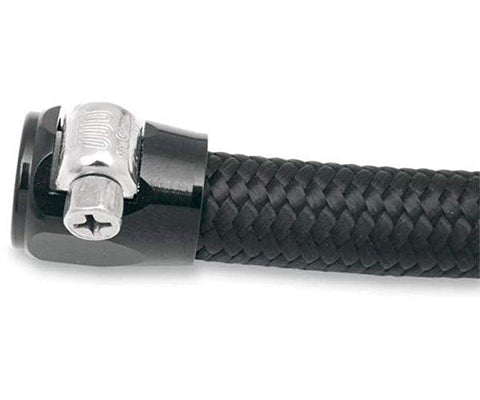 -6AN BRAIDED HOSE FINISHER (BLACK)