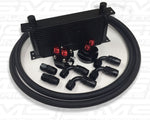 Complete Oil cooler / Filter relocation kits 19 Row-Braided Nylon