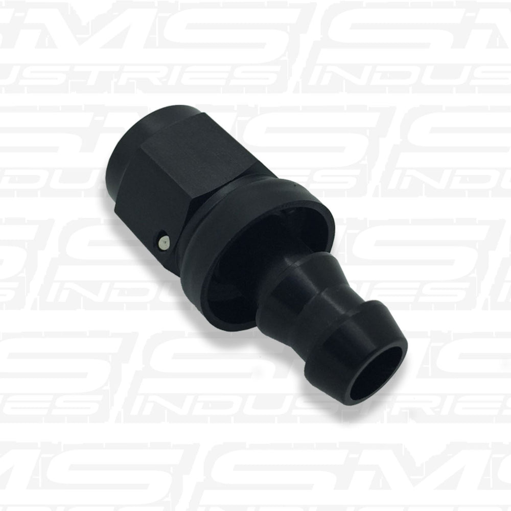 -10AN PUSHLOCK STRAIGHT FITTING (BLACK)